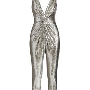 SOLD Halston Mariah twisted jumpsuit size 8
